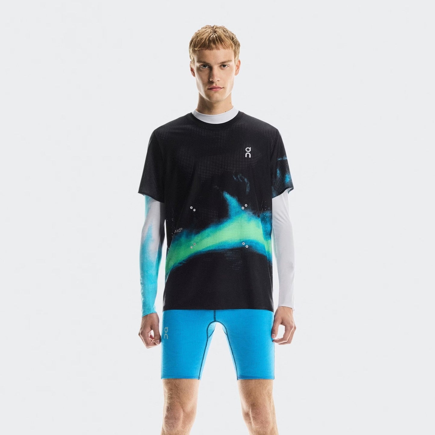 On Pace Mesh-T | Black / Horizon | Mens