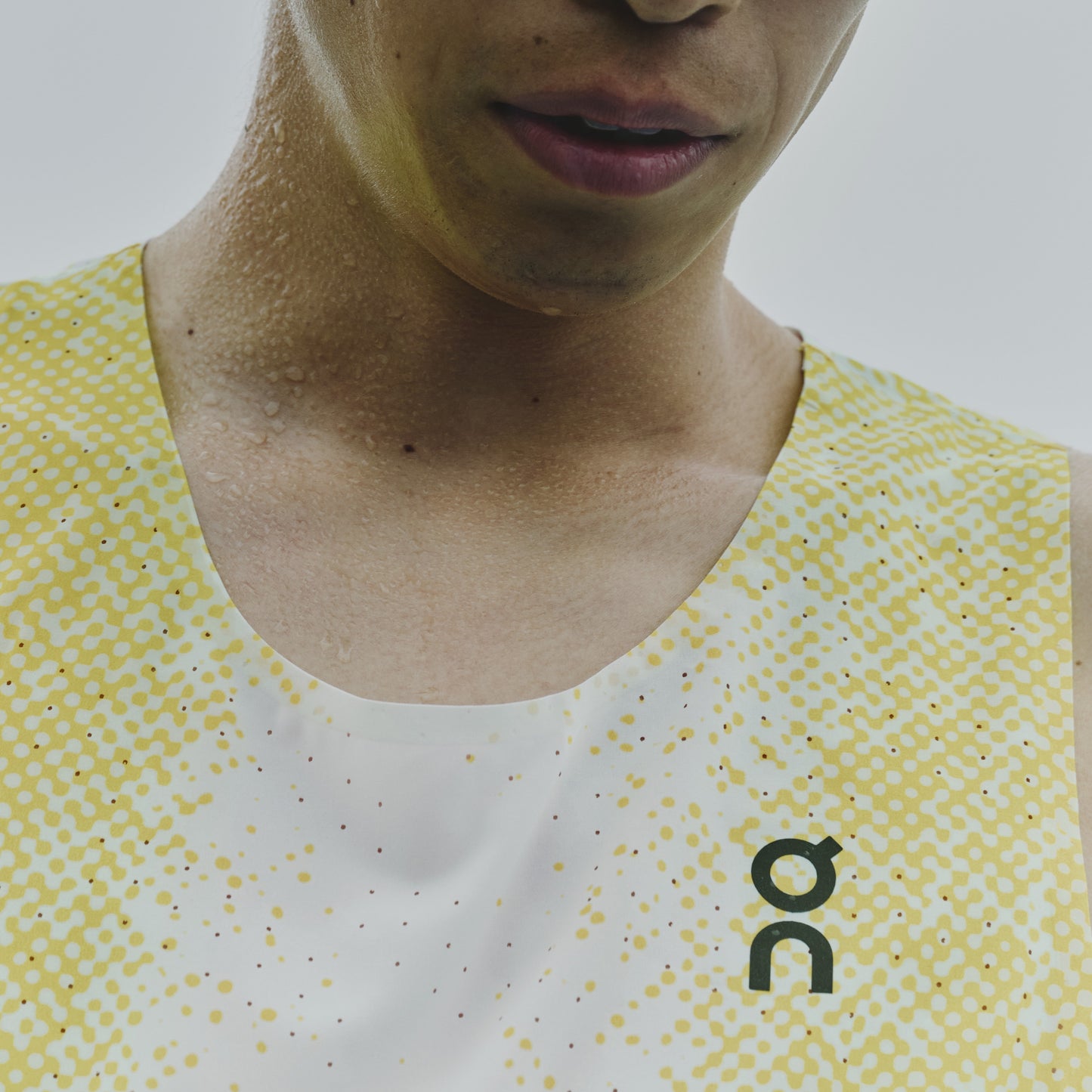 On Race Singlet | Lime | Mens