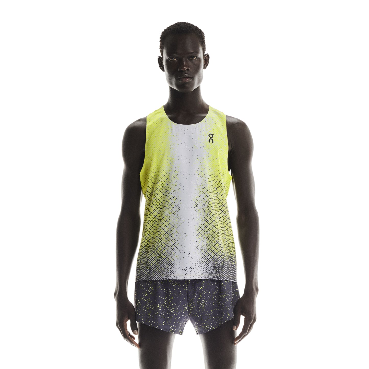 On Race Singlet | Lime | Mens