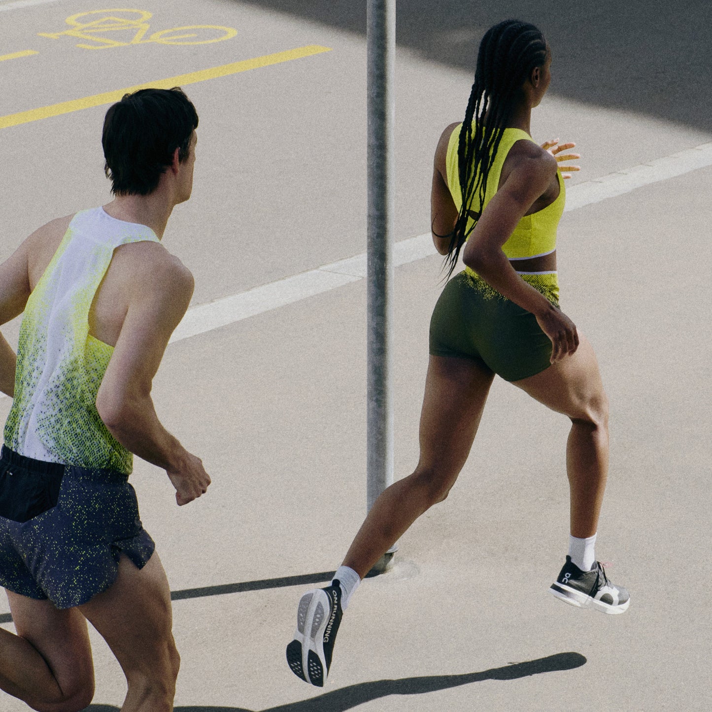 On Race Tights Short | Lime | Womens