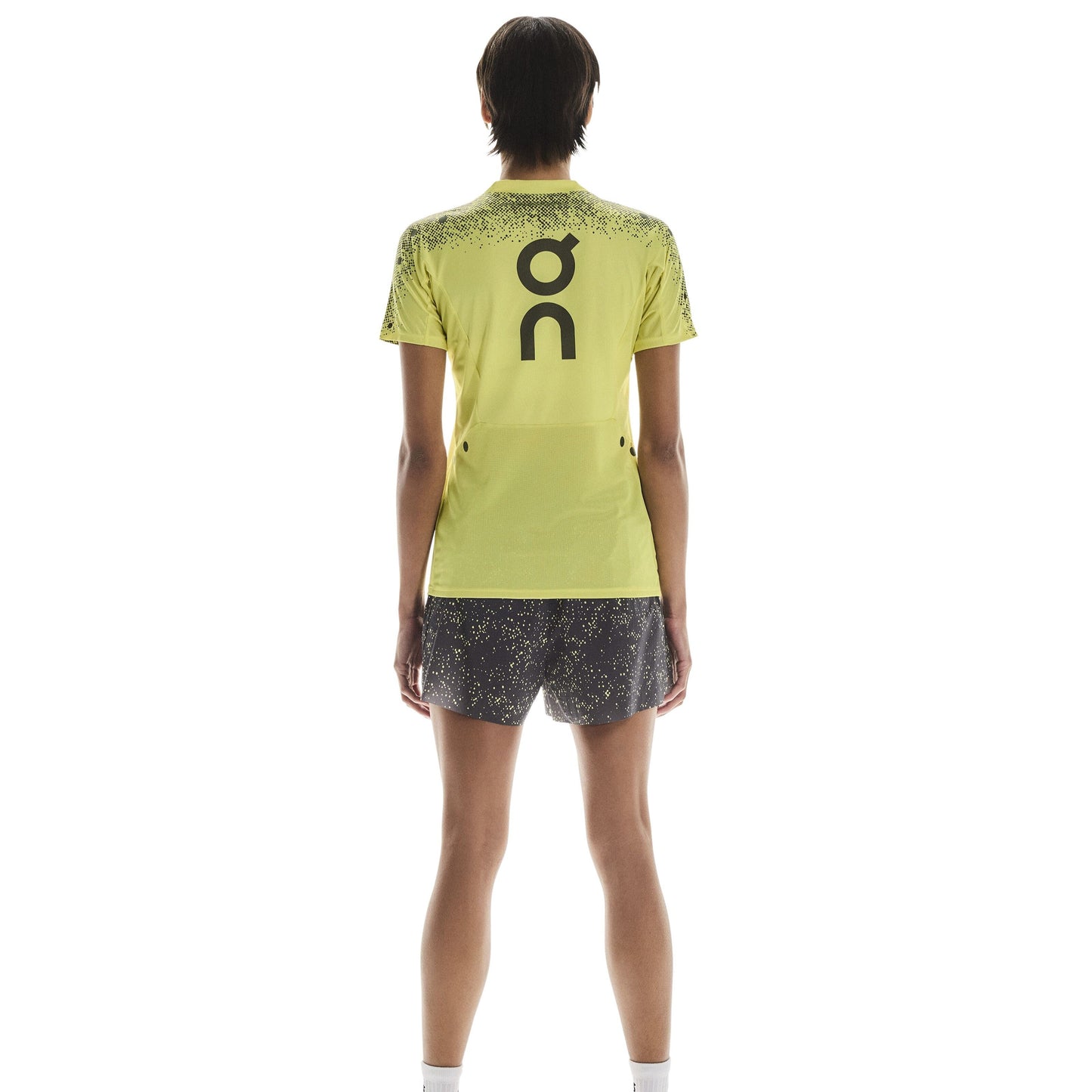 On Ultra Shorts | Iron / Lime | Womens