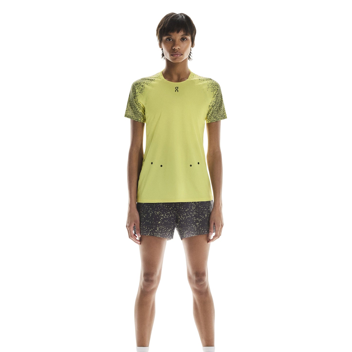 On Ultra Shorts | Iron / Lime | Womens