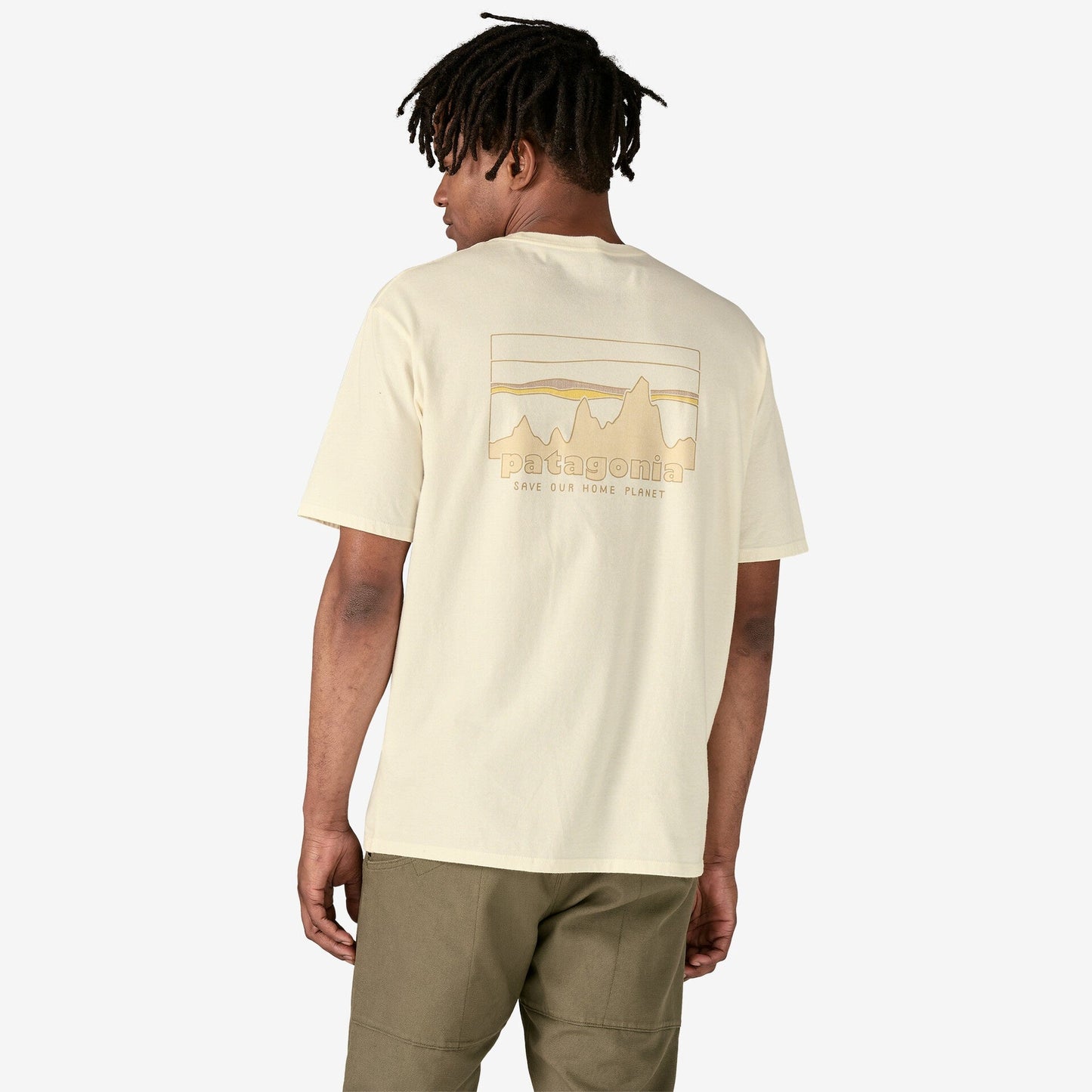 Patagonia '73 Skyline Organic T-Shirt | Birch White | Mens