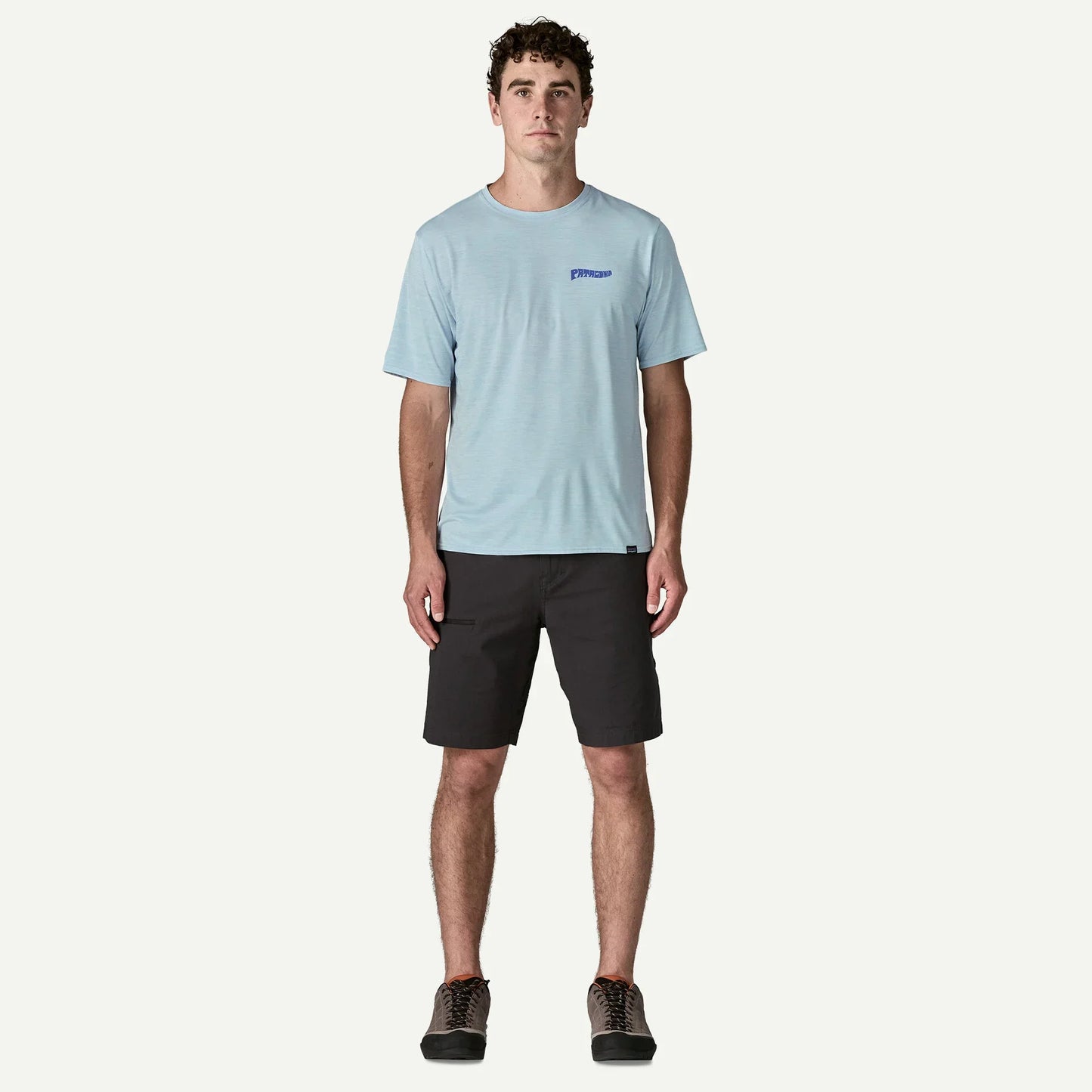 Patagonia Capilene Cool Daily Graphic Shirt - Waters | Forgotten Island: Fleck Blue | Mens