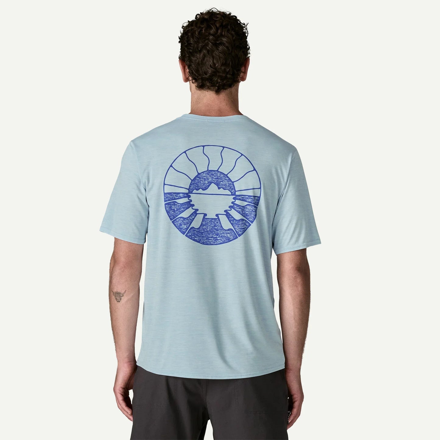 Patagonia Capilene Cool Daily Graphic Shirt - Waters | Forgotten Island: Fleck Blue | Mens