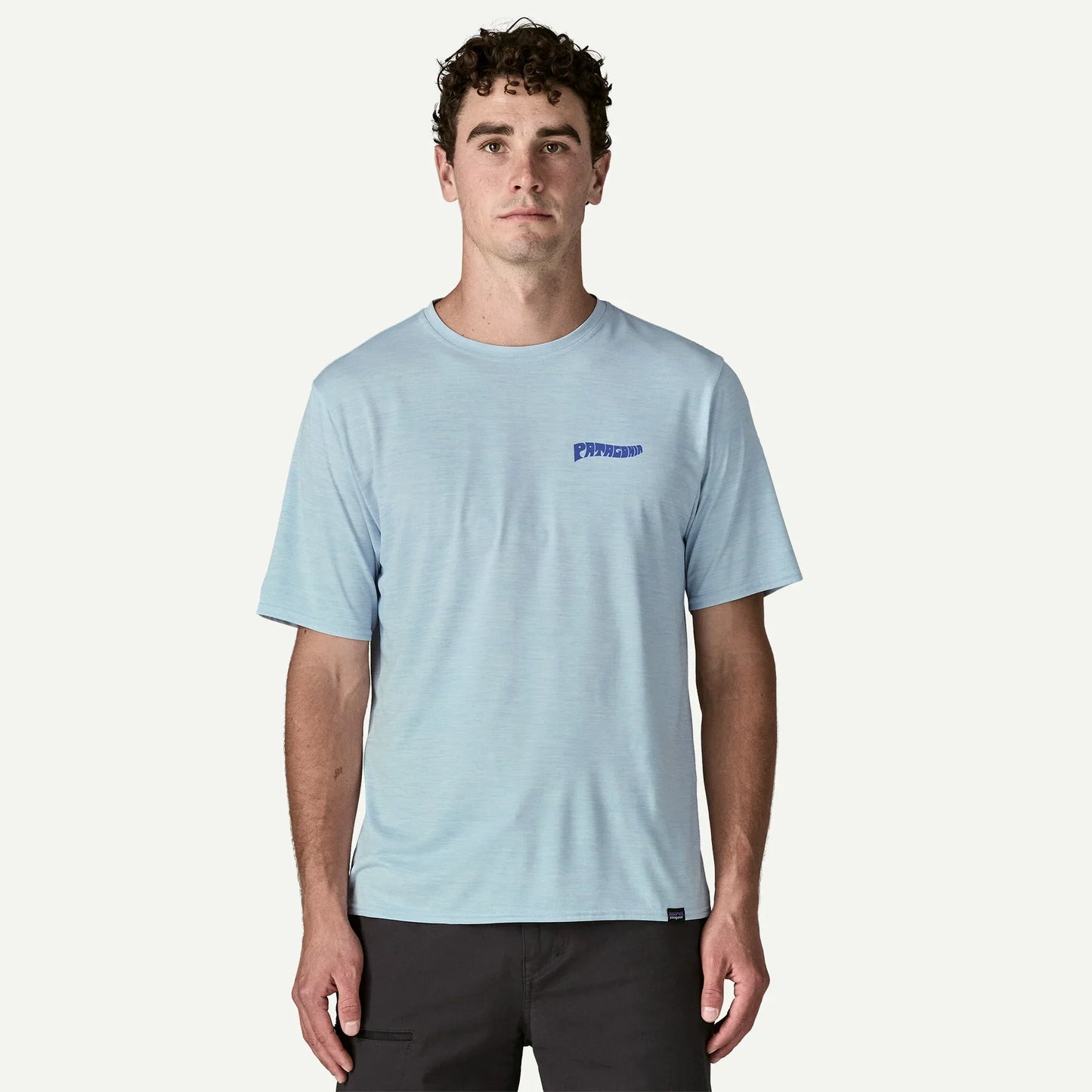 Patagonia Capilene Cool Daily Graphic Shirt - Waters | Forgotten Island: Fleck Blue | Mens