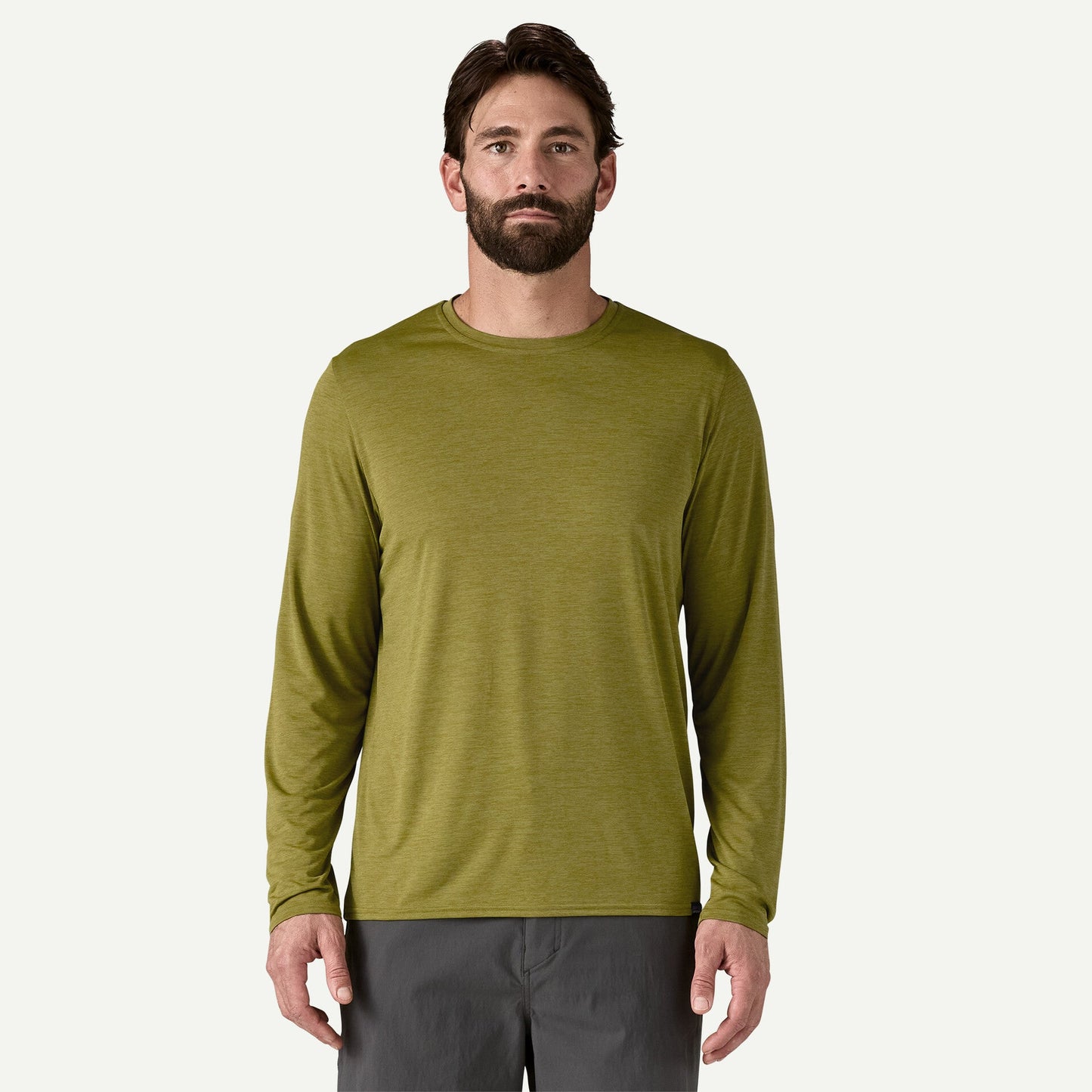 Patagonia Capilene Cool Daily L/S Shirt | Graze Green - Light Graze Green X-Dye | Mens