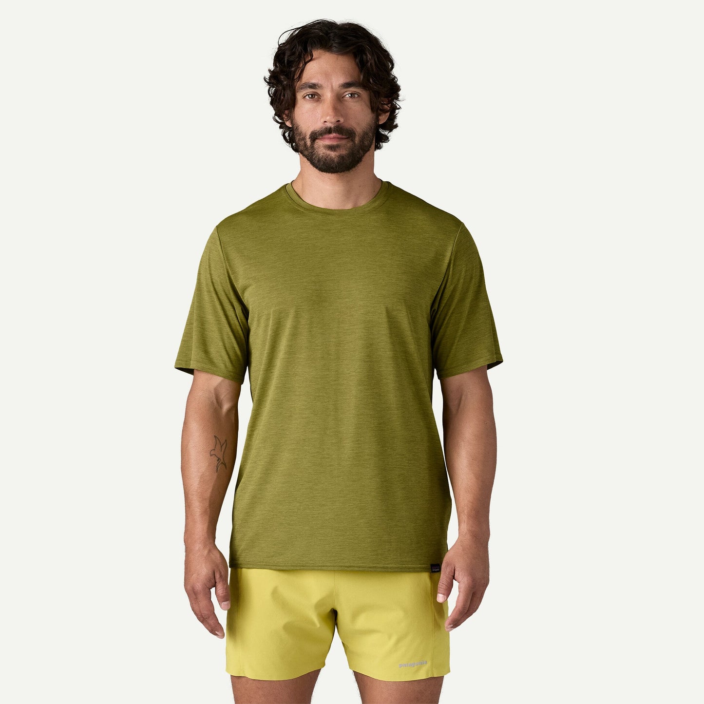 Patagonia Capilene Cool Daily Shirt | Graze Green / Light Graze Green X-Dye | Mens