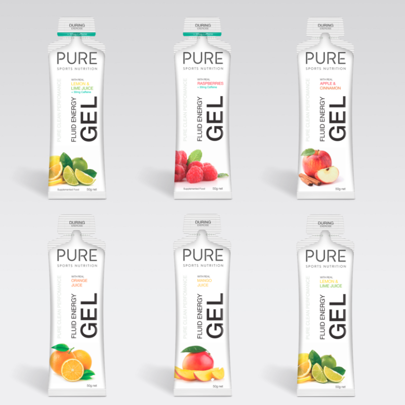 PURE Fluid Energy Gels - Apple&Cinnamon 50G