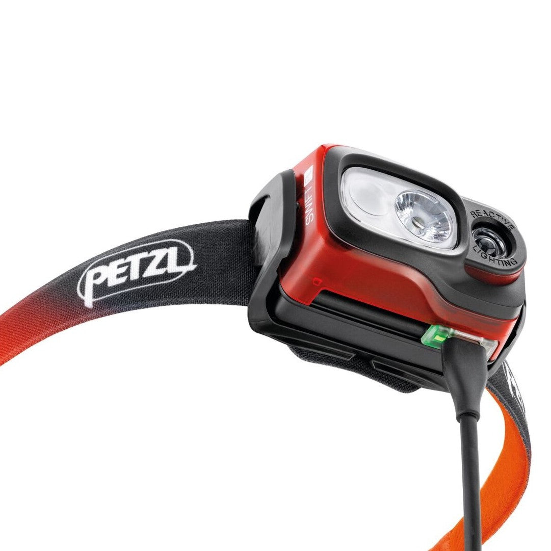 Petzl Swift RL | 1100 Lumens Reactive Headlamp | Orange