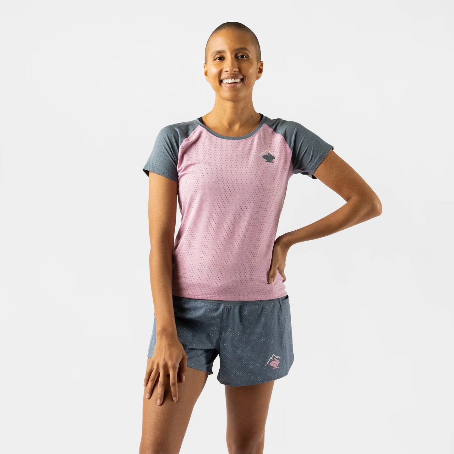rabbit EZ Tee Perf Trail | Pink Nectar | Womens