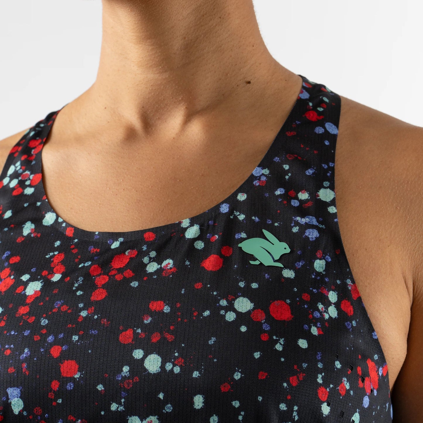 rabbit Go Time Tank | Stretch Limo Splatter | Womens