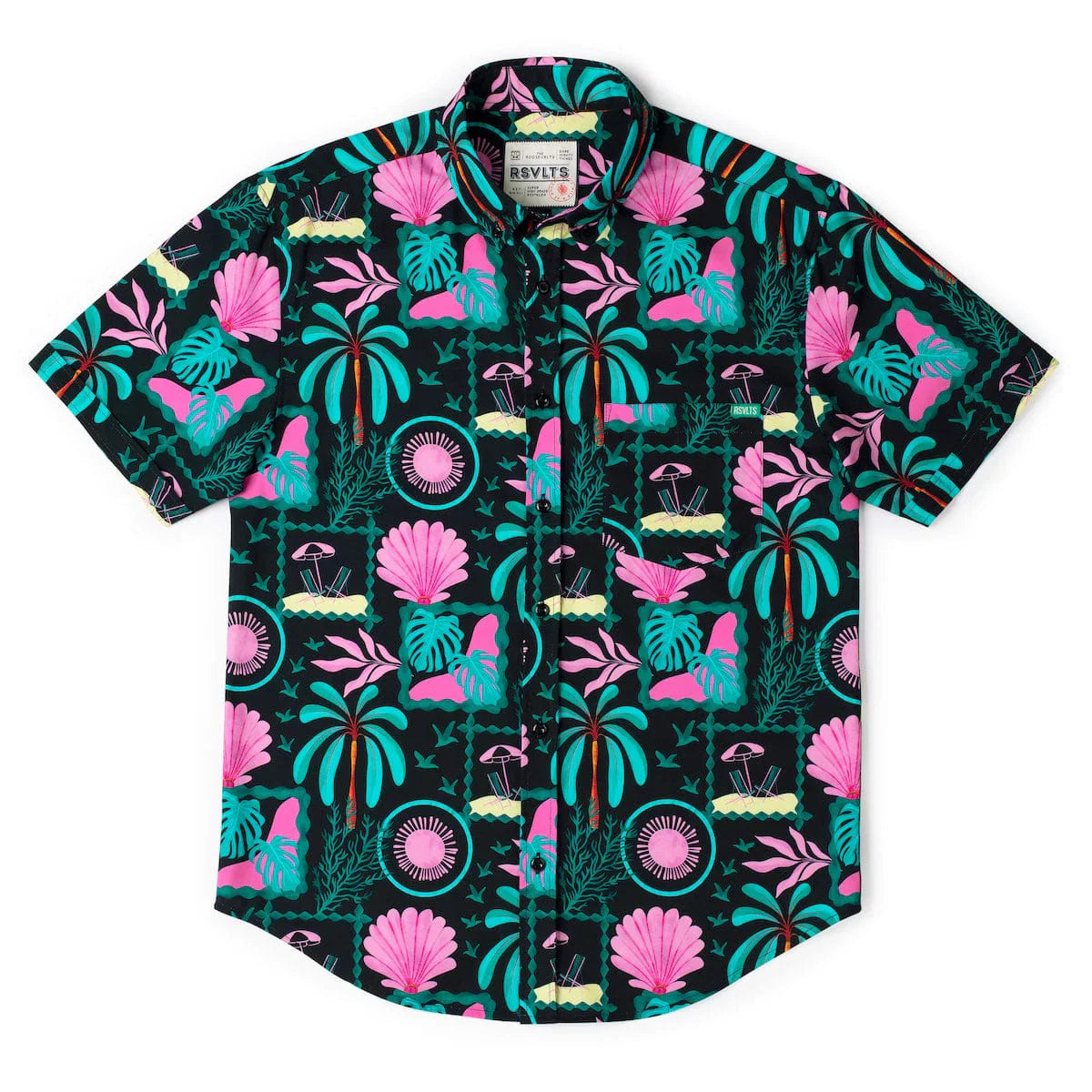 RSVLTS Men's Miami Vibes KUNUFLEX Short Sleeve Shirt