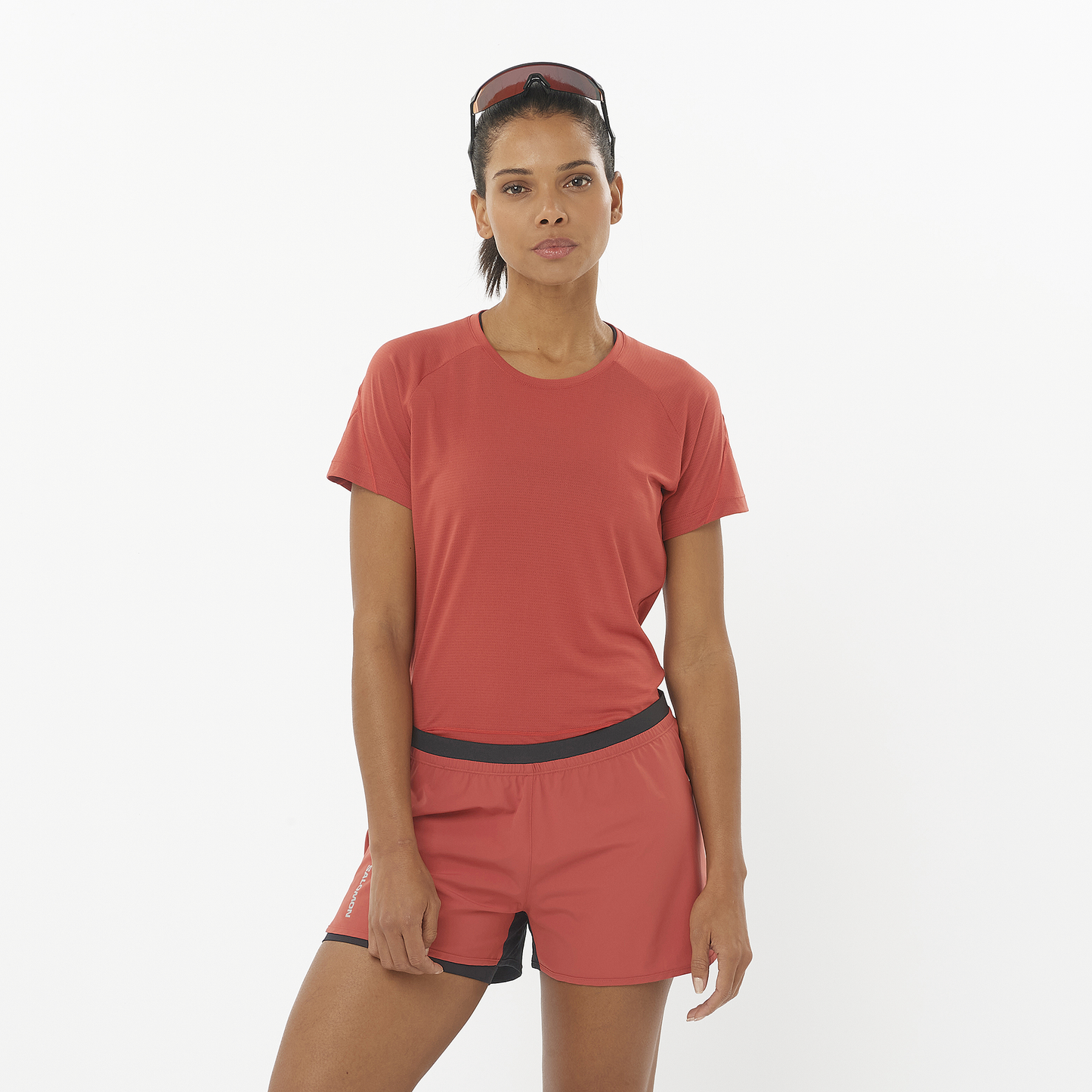 Salomon Cross Run Tee | Tandoori Spice | Womens