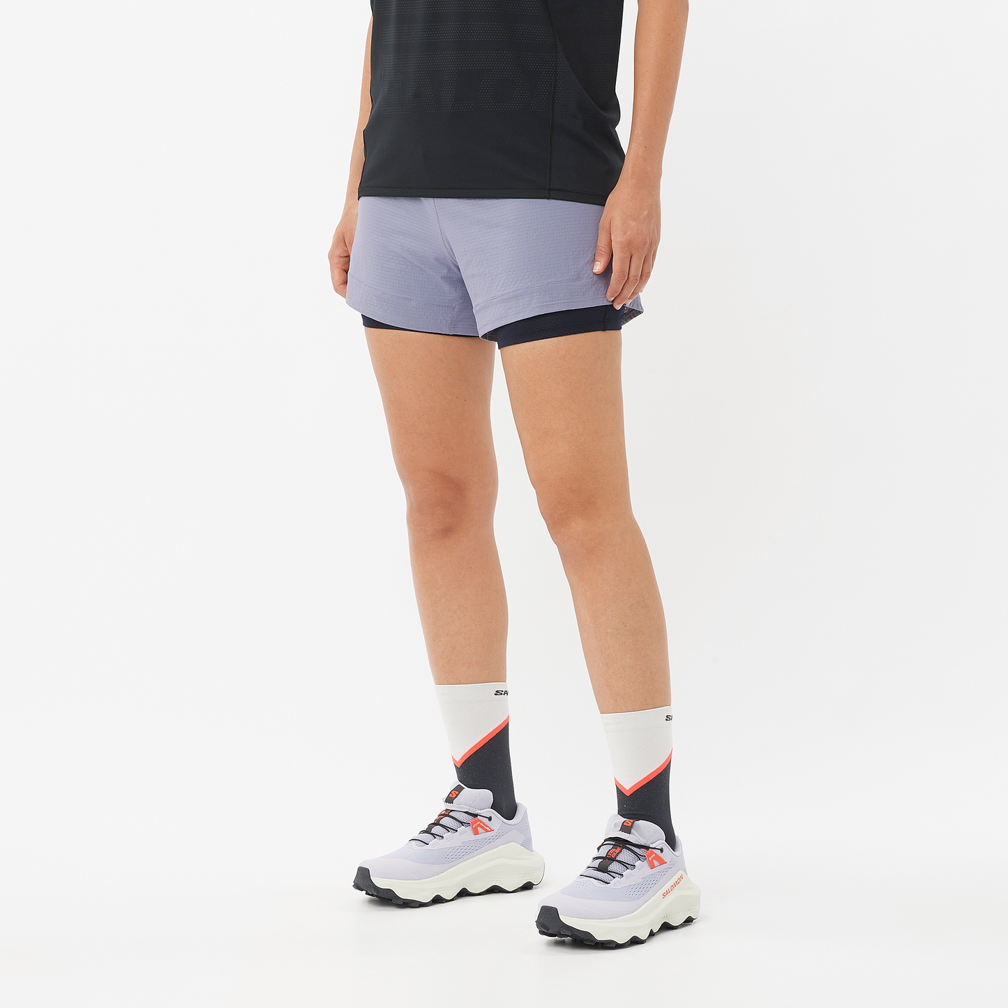 Salomon Sense Aero 2in1 Short | Blue Granite | Womens