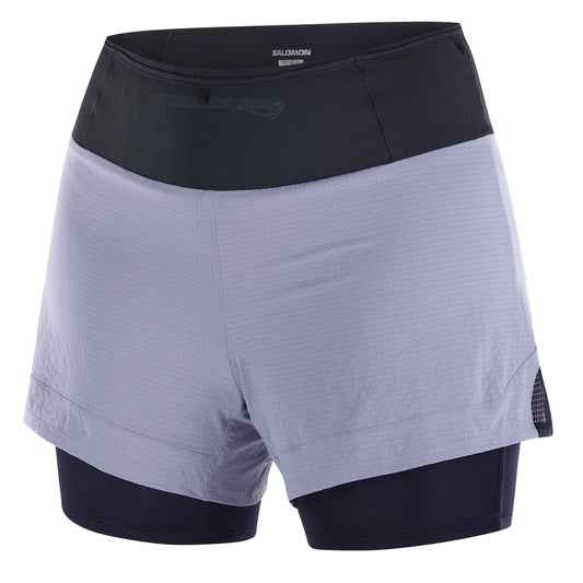 Salomon Sense Aero 2in1 Short | Blue Granite | Womens