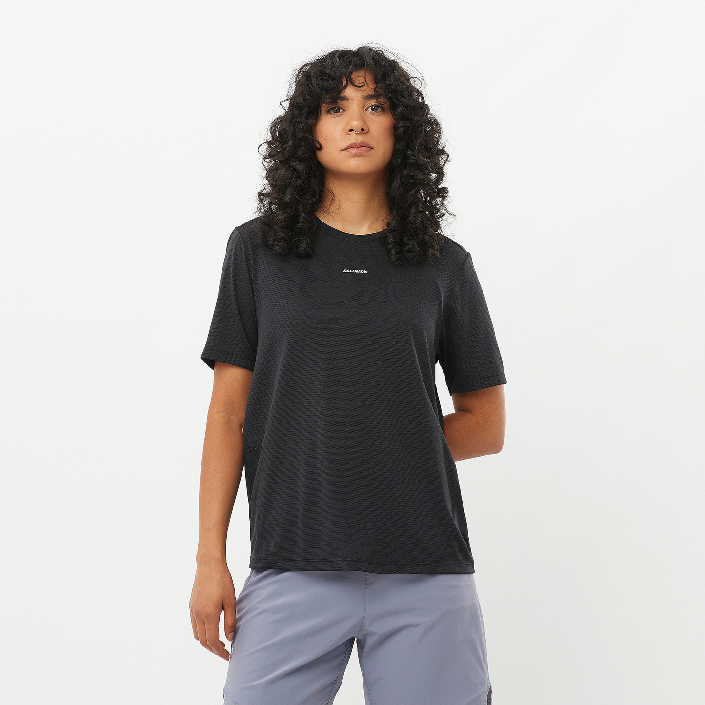 Salomon SHKout Core SS Tee | Deep Black | Womens