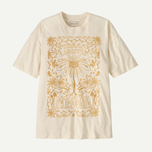 Patagonia Tread Lightly Oversized Organic T-Shirt | Undyed Natural | Womens